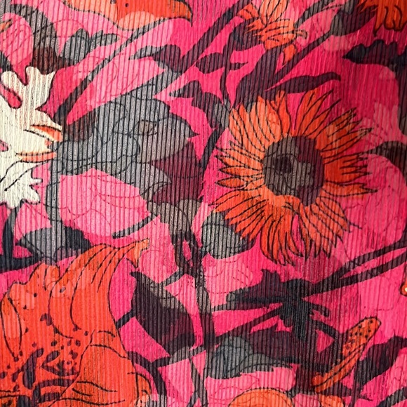 Top shop sheer floral button-down - Picture 2 of 7